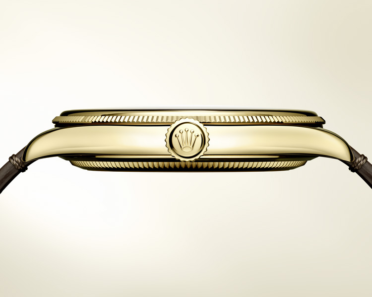 Side profile of Rolex watch